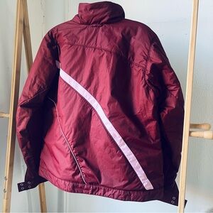 NEW Columbia Reversible Pink & Maroon Mezzanine Water Resistant Jacket Women L